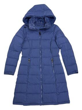 KENNETH COLE REACTION Designer Winter Puffer Long Parka Coat Womens Small